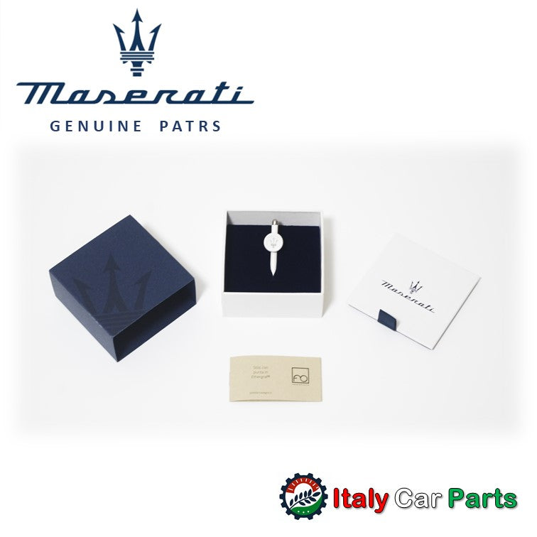 マセラティ純正 正規品 ブートニエール ジャケット ボタン ピニンファリーナ ギブリ レヴァンテ グラントゥーリズモ 4200 ホワイト
