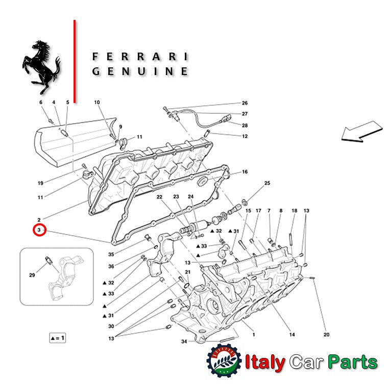 ヘッドカバーガスケット 左右セット F430 フェラーリ純正 マセラティ 4200 クアトロポルテ オイル 漏れ