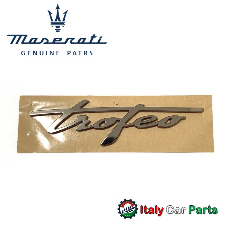 Trofeo トロフェオエンブレム マセラティ 純正 レヴァンテ ギブリ クアトロポルテ Maserati 2個セット