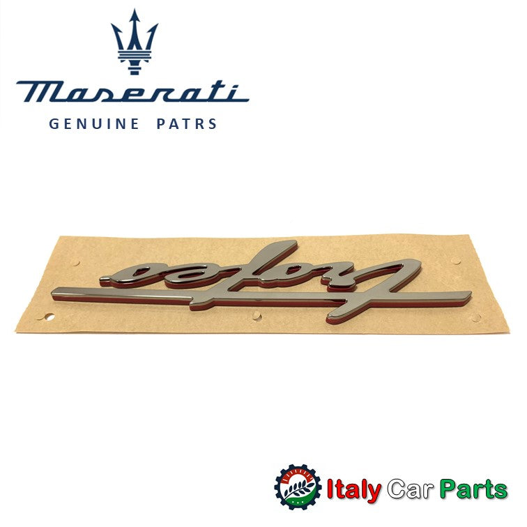 Trofeo トロフェオエンブレム マセラティ 純正 レヴァンテ ギブリ クアトロポルテ Maserati 2個セット