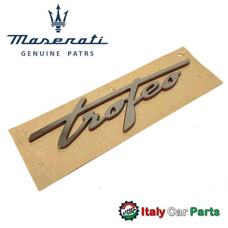 Trofeo トロフェオエンブレム マセラティ 純正 レヴァンテ ギブリ クアトロポルテ Maserati 2個セット