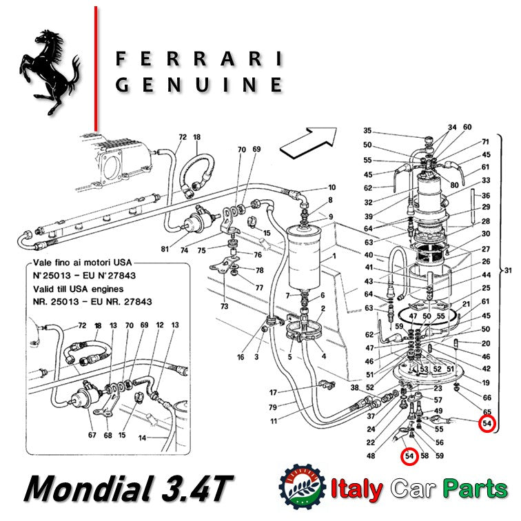 ケーブルカバー 2個セット フューエルポンプ 348 355 Mondial 3.4T フェラーリ 純正 燃料 Ferrari