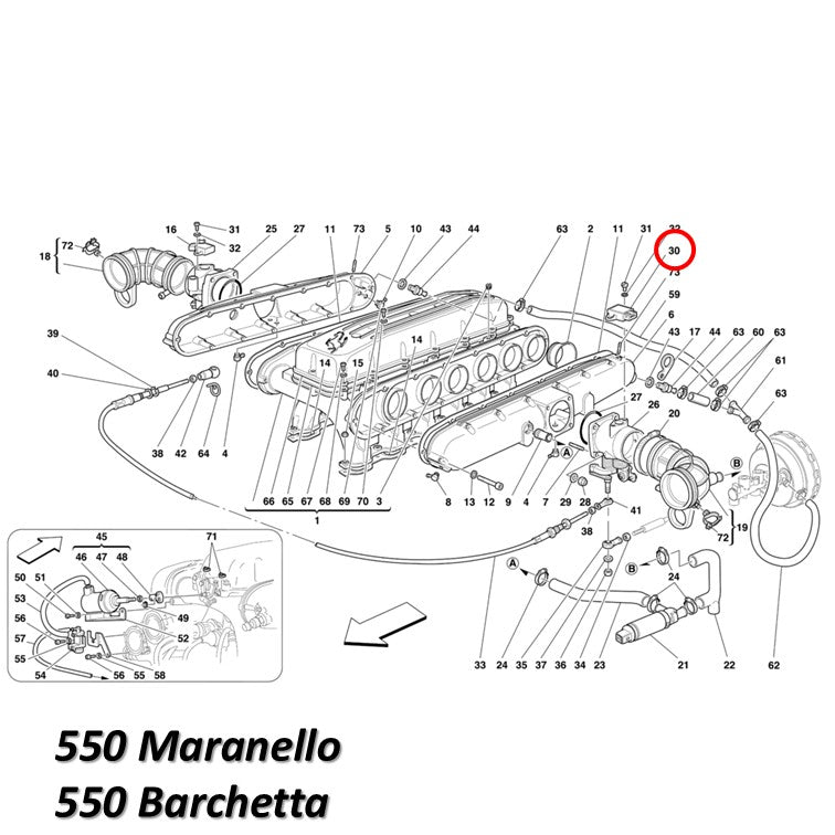 スロットルポジションセンサー フェラーリ 348 F355 456 550 512 マニエッティマレリ製 Magneti Marelli