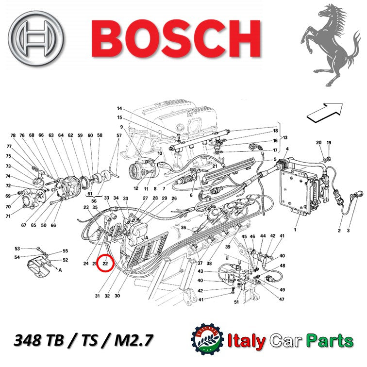 イグニッションモジュール スイッチ 348 F355 Mondial フェラーリ Ferrari 点火 Bosch 純正 OEM