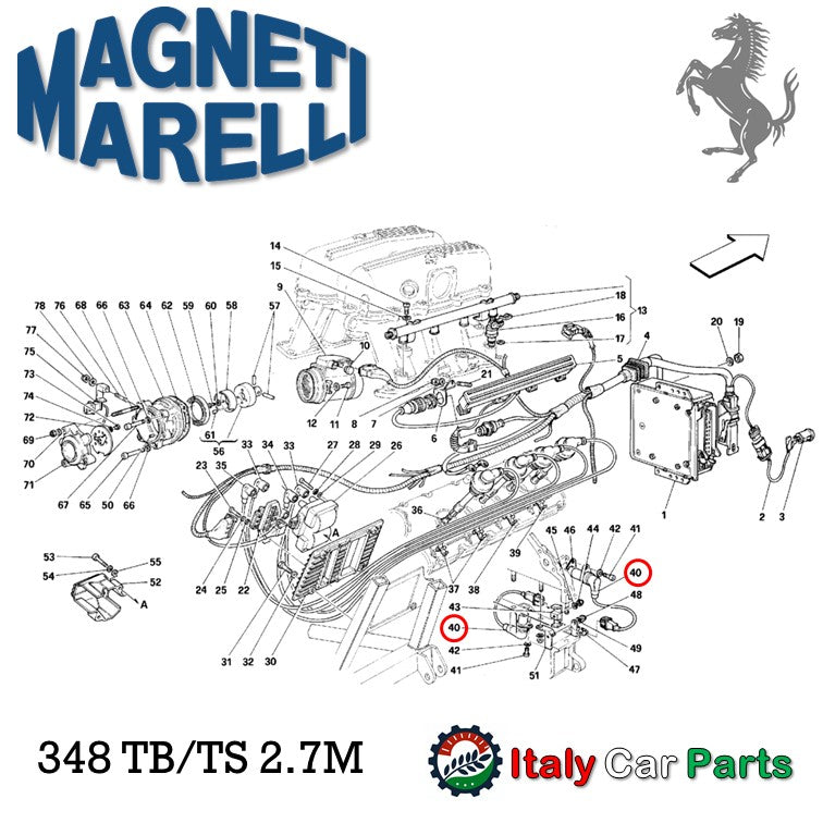 クランク スピードセンサー 348 512TR 512M Magnei Marelli フェラーリ マニエッティマレリ