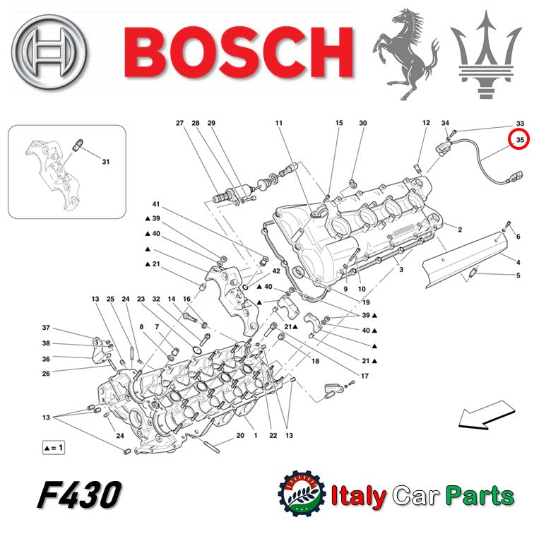 フェーズセンサー カムシャフト ポジション 360 F430 4200 フェラーリ マセラティ Bosch 純正 OEM