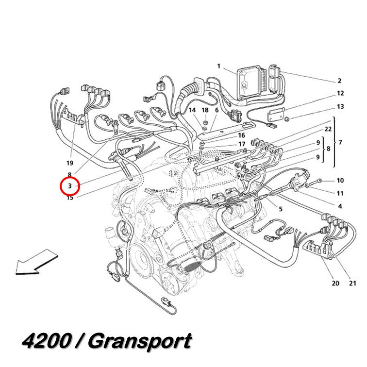 イグニッションコイル F430 4200 Gransport フェラーリ マセラティ フロント側 Maserati Ferrari グランスポーツ 純正 OEM Bosch ボッシュ