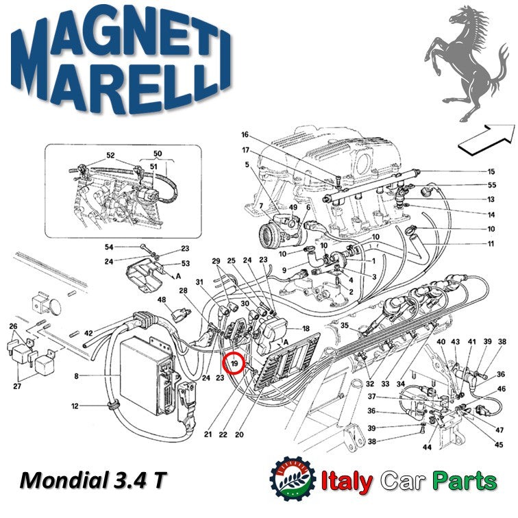 イグニッションモジュール スイッチ 348 F355 Mondial フェラーリ Ferrari 点火 マニエッティマレリ