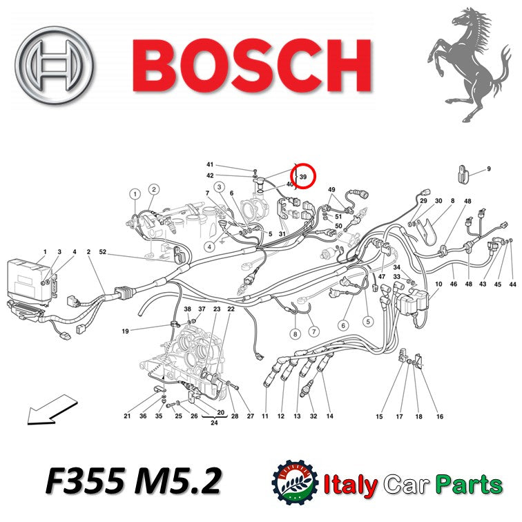 フェーズセンサー カムシャフトポジションセンサー F355 456 550フェラーリ Ferrari マラネロ Maranello ECU