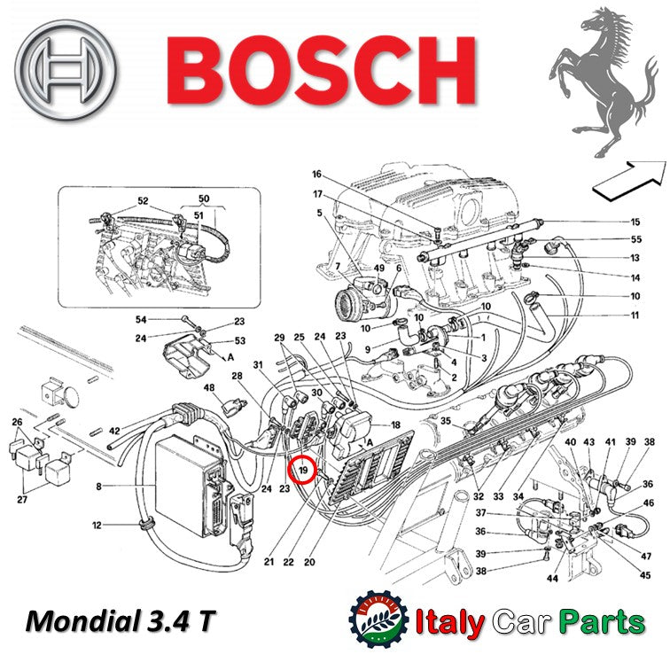 イグニッションモジュール スイッチ 348 F355 Mondial フェラーリ Ferrari 点火 Bosch 純正 OEM
