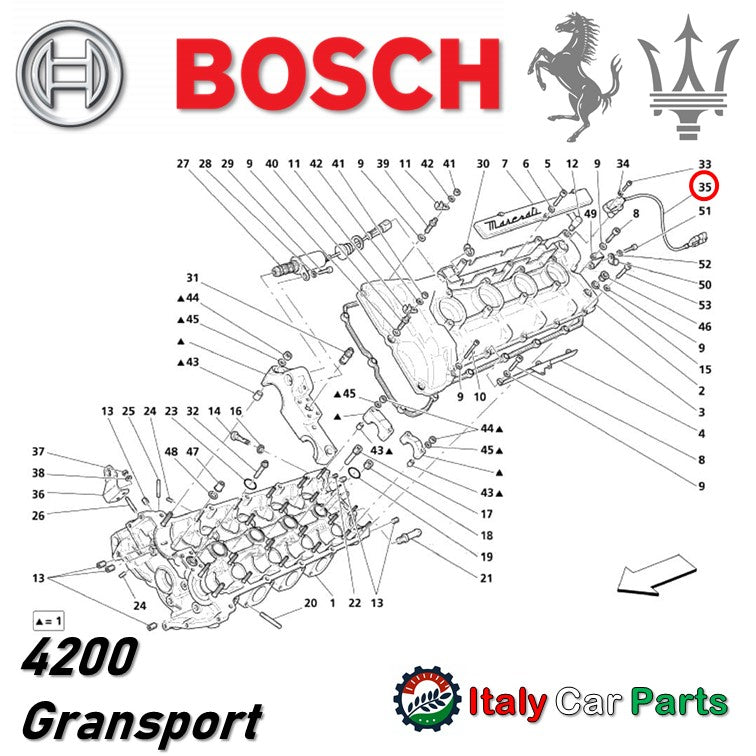 フェーズセンサー カムシャフト ポジション 360 F430 4200 フェラーリ マセラティ Bosch 純正 OEM