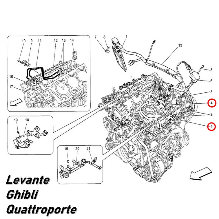 カムシャフトポジション フェーズ センサー 458 488 F12 クアトロポルテ ギブリ フェラーリ マセラティ Ferrari Maserati