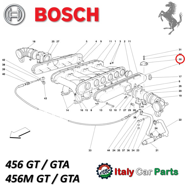 スロットルポジションセンサー フェラーリ 348 F355 456 550 512TR 512M BOSCH Ferrari