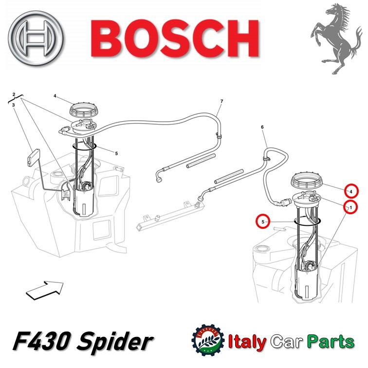 フューエル ポンプ 右側 F430 360 スパイダー フェラーリ 純正OEM Bosch 燃料漏れ