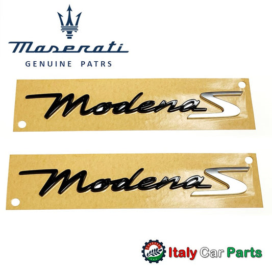 Modena S サイド エンブレム 2個セット マセラティ 純正 Maserati レヴァンテ ギブリ クアトロポルテ グレカーレ Levante