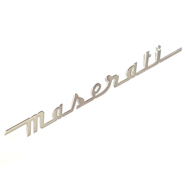 リア エンブレム トランクリッド用 マセラティ純正 メタルエンブレム 4200 クーペ スパイダー グランスポーツ トロフェオ MC12