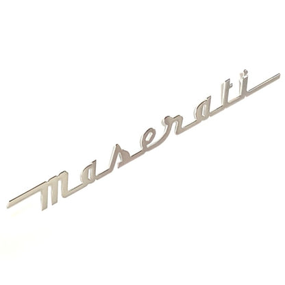 リア エンブレム トランクリッド用 マセラティ純正 メタルエンブレム 4200 クーペ スパイダー グランスポーツ トロフェオ MC12