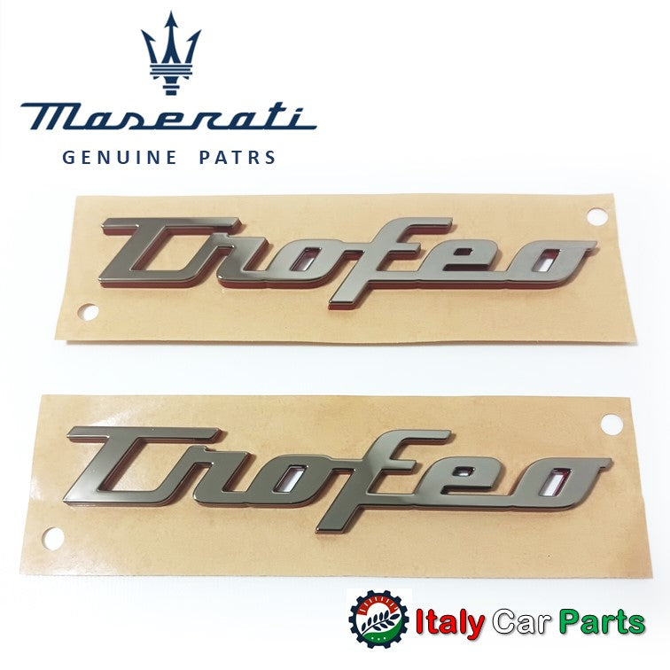 トロフェオエンブレム マセラティ純正 レヴァンテ クアトロポルテ ギブリ Maserati Levante Quattroporte Ghibli サイドエンブレム