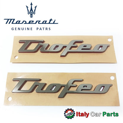 トロフェオエンブレム マセラティ純正 レヴァンテ クアトロポルテ ギブリ Maserati Levante Quattroporte Ghibli サイドエンブレム