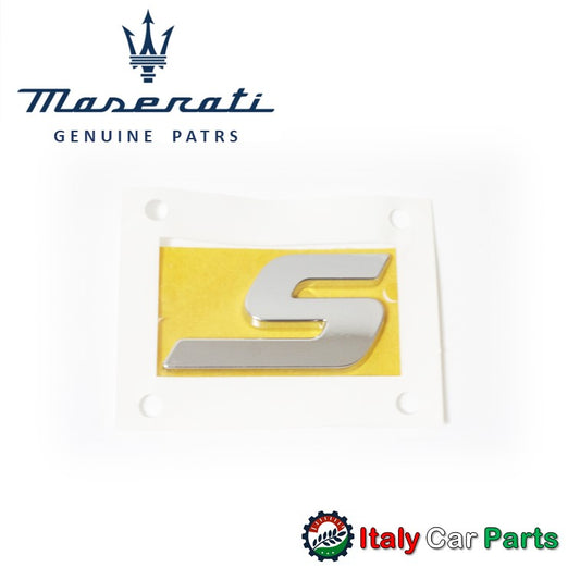 マセラティ純正 S エンブレム ギブリ クアトロポルテ リア Maserati