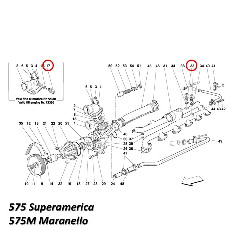 テンパレッチャーセンサー テンプ フェラーリ 360 430 458 488 575 599 612 812 California Enzo F12 F8 FF GTC4 La Ferrari