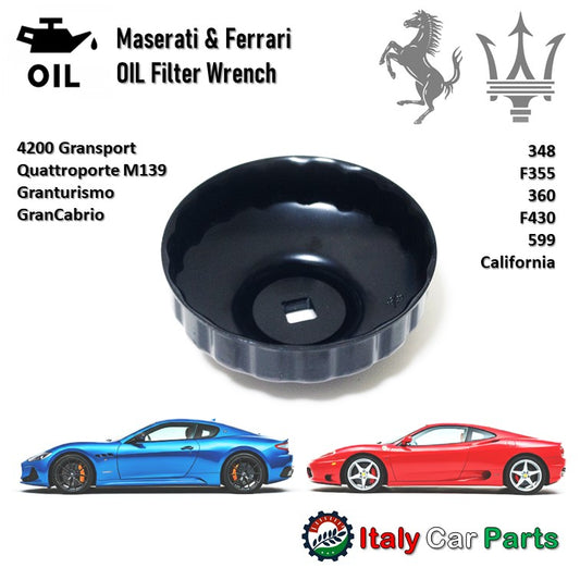 オイルフィルターレンチ マセラティ フェラーリ クアトロポルテ グラントゥーリズモ F430 360モデナ 599 F355 348 4200