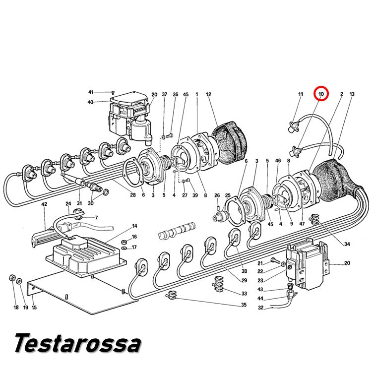 クランク アングル センサー テスタロッサ 328 モンディアル 回転スピード フェラーリ マセラティ Maserati Ferrari