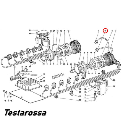 クランク アングル センサー テスタロッサ 328 モンディアル 回転スピード フェラーリ マセラティ Maserati Ferrari