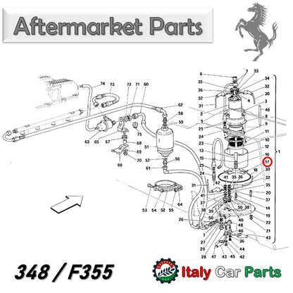 バイブレーションパッド フューエルポンプ 348 355 456 512 550 Mondial 3.4T フェラーリ 燃料 Ferrari