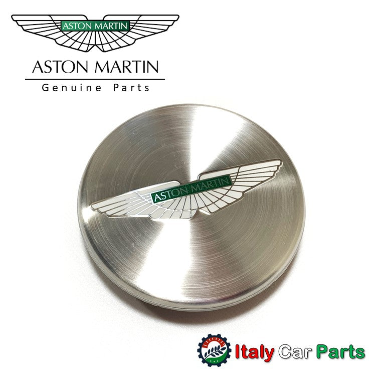 アストンマーティン ホイール センターキャップ Aston Martin ヴァンテージ ラピード ヴァンキッシュ DB9 DBS シルバー x グリーンロゴ