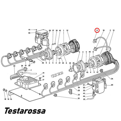 クランク アングル センサー テスタロッサ フライホイール 回転スピード フェラーリ Ferrari Facet EPS