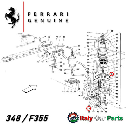 フューエル ポンプ Oリング 348 355 Mondial 3.4T フェラーリ 純正 燃料 Ferrari