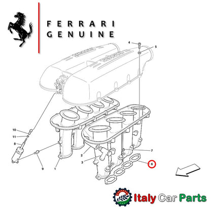 インテークマニホールド ガスケット F430 フェラーリ 純正 Ferrari インマニ 左右セット