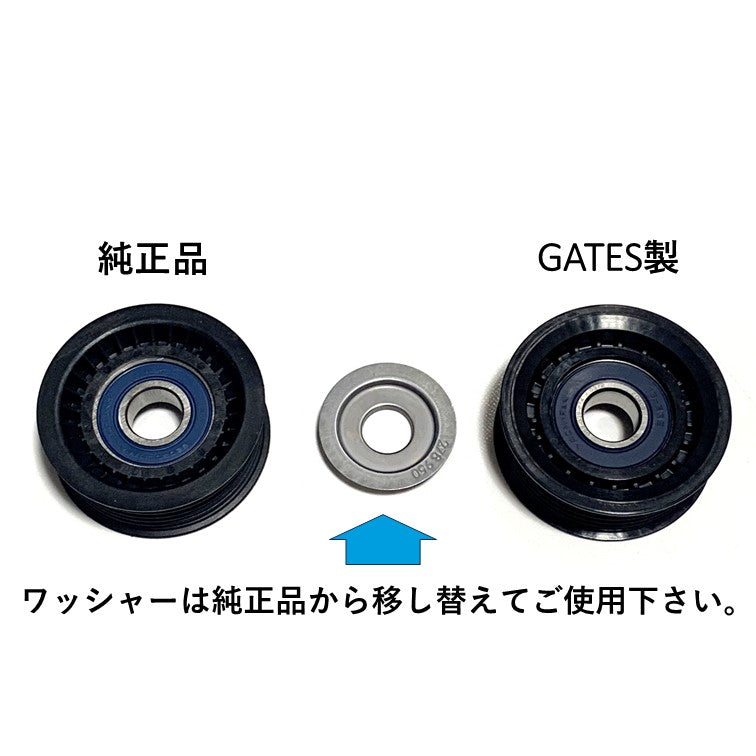 テンショナー アイドラー プーリー セット Maserati マセラティ V6 ギブリ クアトロポルテ レヴァンテ ファン ドライブベルト GATES SKF