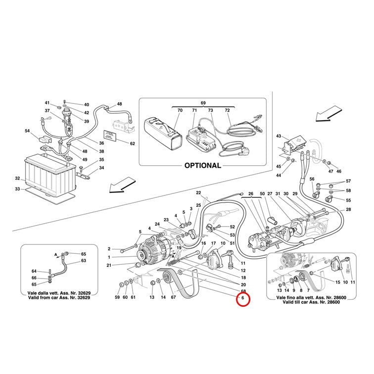 F355 ドライブベルト オルタネーター ファンベルト フェラーリ Ferrari DAYCO OEM 199833