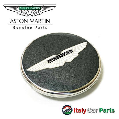 アストンマーティン ホイール センターキャップ Aston Martin ヴァンテージ ラピード ヴァンキッシュ DB9 DBS ヴィラージュ グレー ブラックロゴ