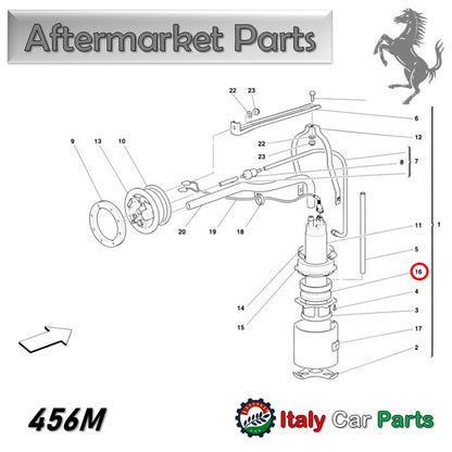 フューエル ポンプ サポート ガスケット 456M 550 マラネロ バルケッタ フェラーリ 燃料ポンプ Ferrari