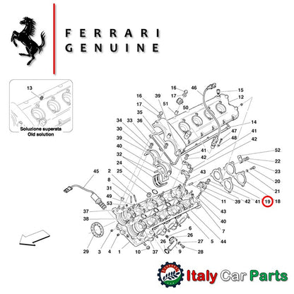 リアカバー ガスケット 左右セット 360 モデナ Modena フェラーリ 純正 Ferrari エンジン ヘッド カム オイル漏れ 修理