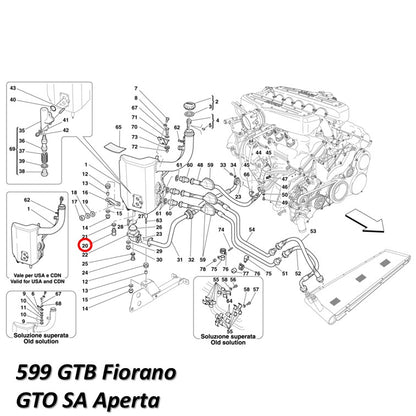 テンパレッチャーセンサー テンプ フェラーリ 360 430 458 488 575 599 612 812 California Enzo F12 F8 FF GTC4 La Ferrari