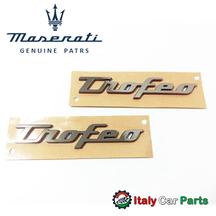 トロフェオエンブレム マセラティ純正 レヴァンテ クアトロポルテ ギブリ Maserati Levante Quattroporte Ghibli サイドエンブレム