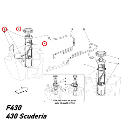 フューエル ポンプ 左側 F430 フロート付 フェラーリ 純正OEM Bosch 