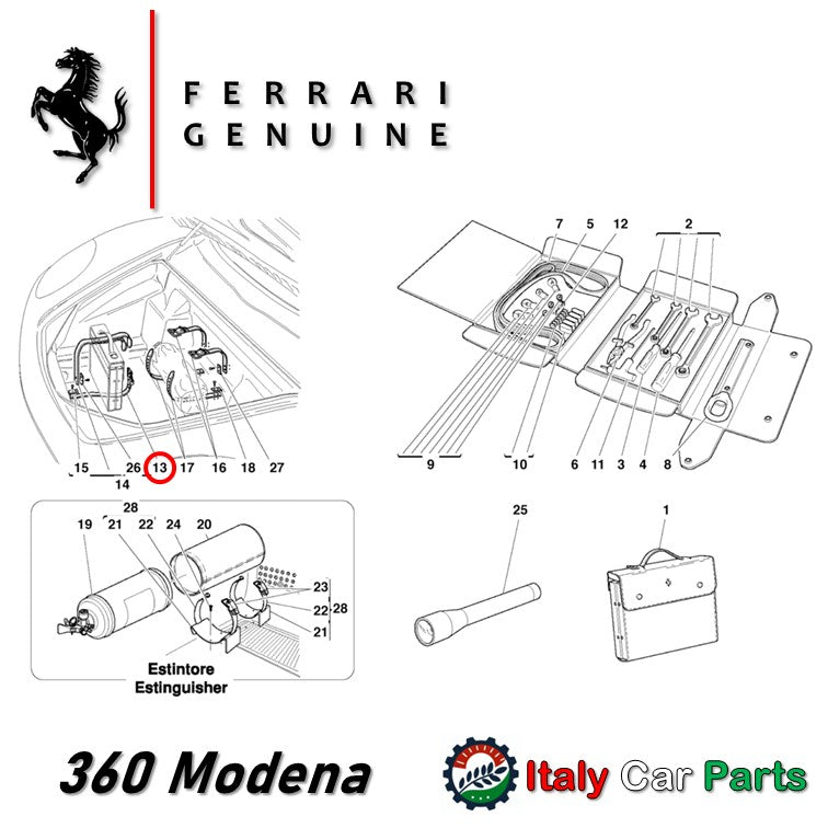 ツールケース ベルト バックル レザーベルト 360 フェラーリ 純正 モデナ スパイダー チャレンジストラダーレ