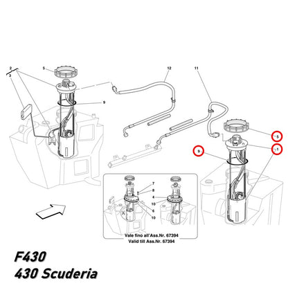 フューエル ポンプ 右側 F430 フェラーリ 純正OEM Bosch 430 