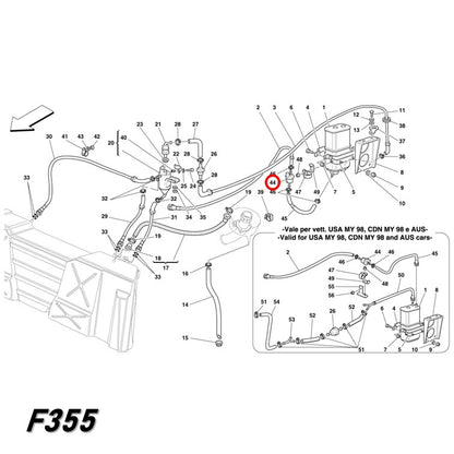 ブリーザーバルブ アンチエバポレーション 355 360 430 456 550 575 599 612 Ferrari