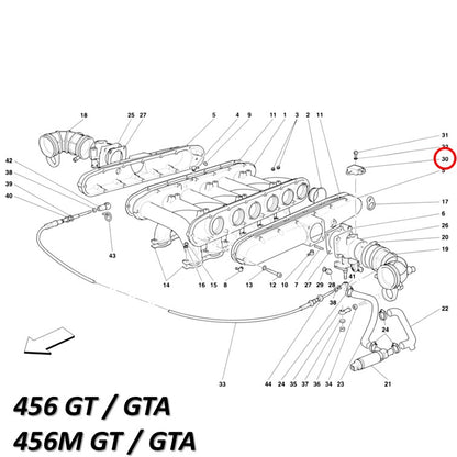 スロットルポジションセンサー フェラーリ 348 F355 456 550 512 マニエッティマレリ製 Magneti Marelli