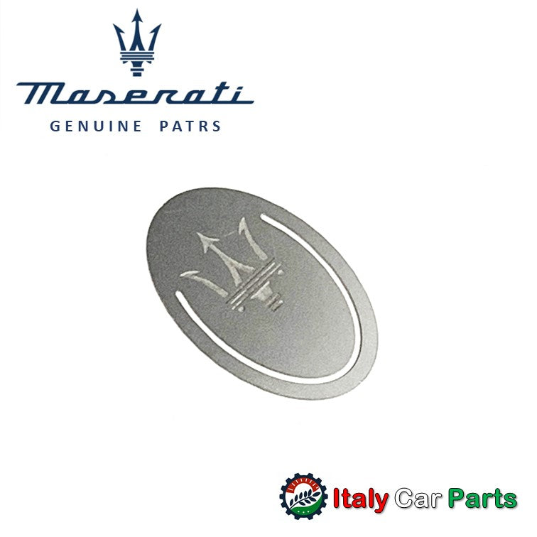 マセラティ純正 ブックマーク しおり 読書 本 オーバル エンブレム トライデント