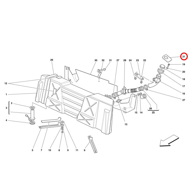 フューエル プロテクション 給油口 保護マット 348 F355 456 550 フェラーリ Ferrari キズ防止 燃料 タンク キャップ