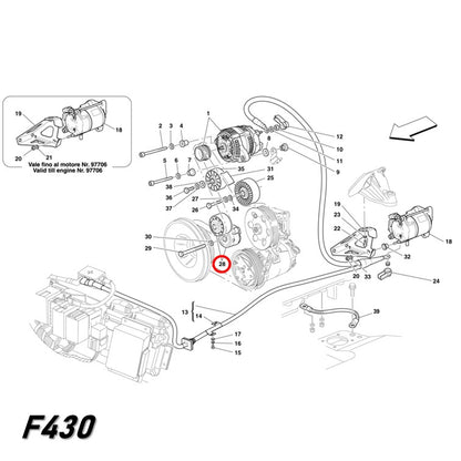ベルトテンショナー フェラーリ F430 599 マセラティ 4200 クアトロポルテ DAYCO製