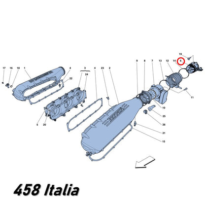 エアマスセンサー フェラーリ 458 F12 FF GTC4 エアフロー Ferrari 純正OEM Bosch製