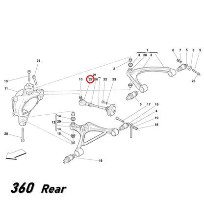 ボールジョイント タイロッドエンド 360 430 599 612 フェラーリ Ferrari 181882